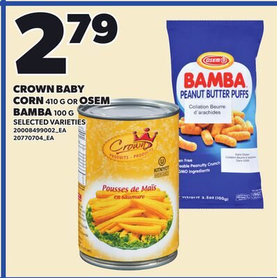 CROWN BABY CORN, OR OSEM BAMBA from Loblaws City Market