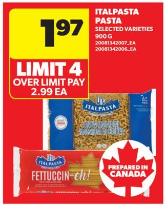 ITALPASTA PASTA from Real Canadian Superstore