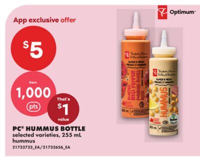 PC® HUMMUS BOTTLE from No Frills