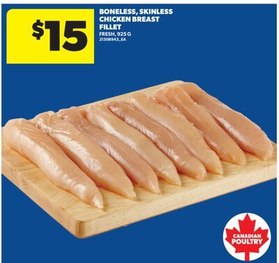 BONELESS, SKINLESS CHICKEN BREAST FILLET from Real Canadian Superstore