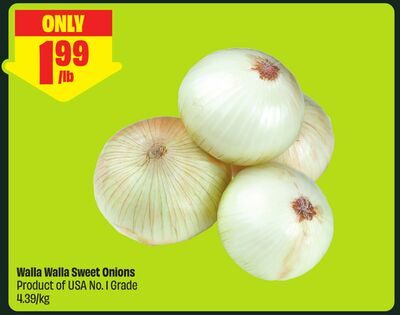 Walla Walla Sweet Onions Product of USA No. 1 Grade from FreshCo
